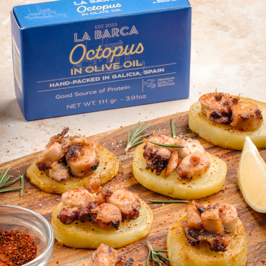 La Barca Octopus in Olive Oil
